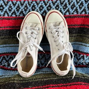 Women’s Converse All Star White Low Tops Size 7